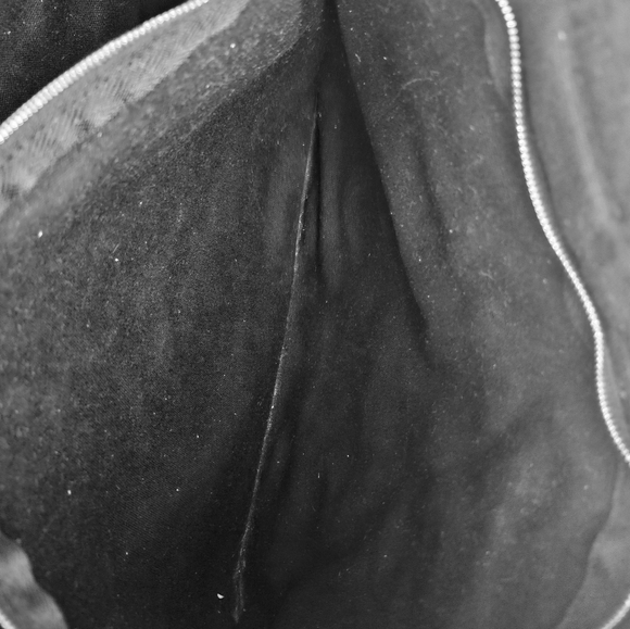 Authentic HERMES Fourre Tout MM Hand Tote Bag Canvas Black - Picture 12 of 13